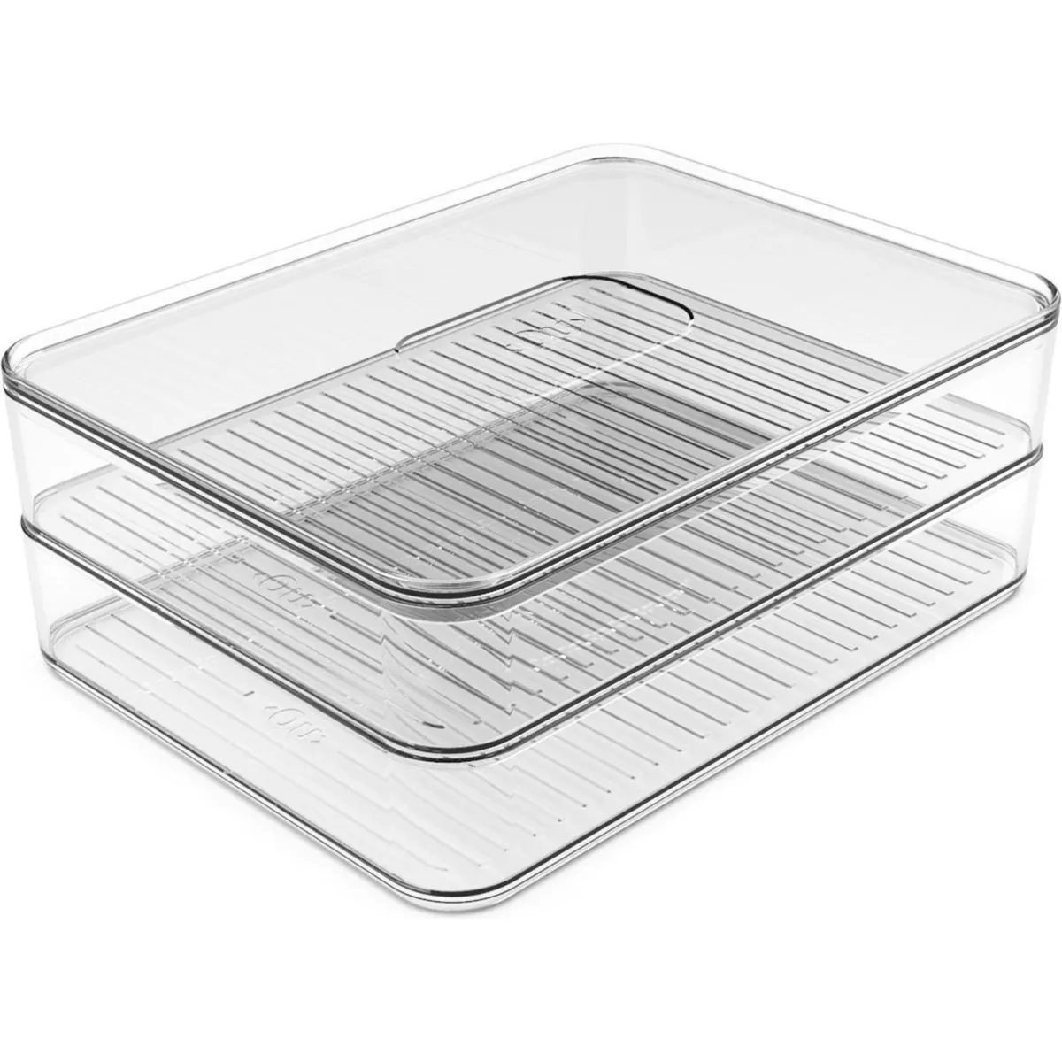 OU - Contenedor jamón/queso doble Clear