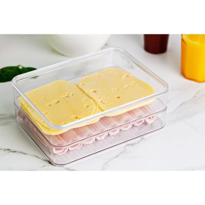 Imagen 2 del producto Contenedor jamón/queso doble Clear
