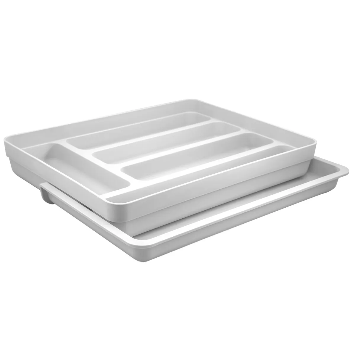 OU - Organizador cubiertos extensible blanco