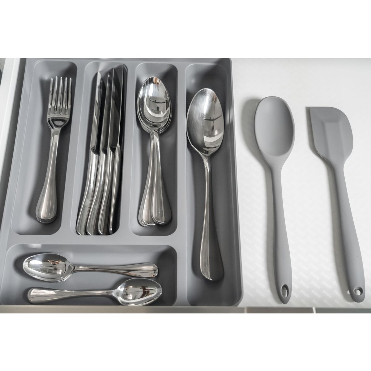 OU - Conjunto organizadores cubiertos gris