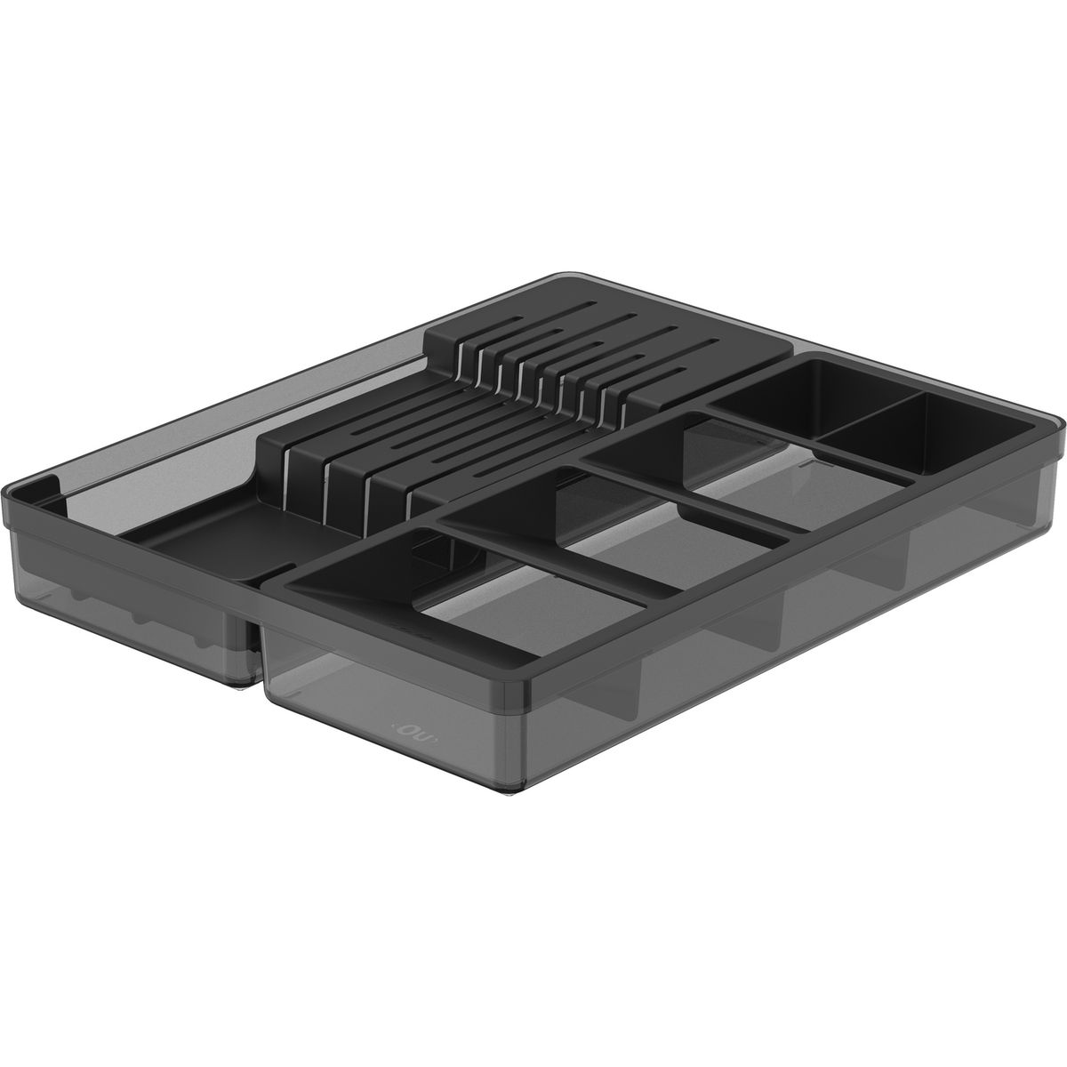 OU - Organizado cuchillo y cubiertos negro