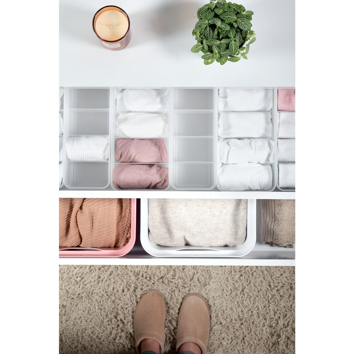 OU - Organizador cajones 35x7.5x Transparente