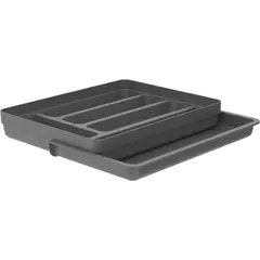 OU - Organizador cubiertos extensible gris