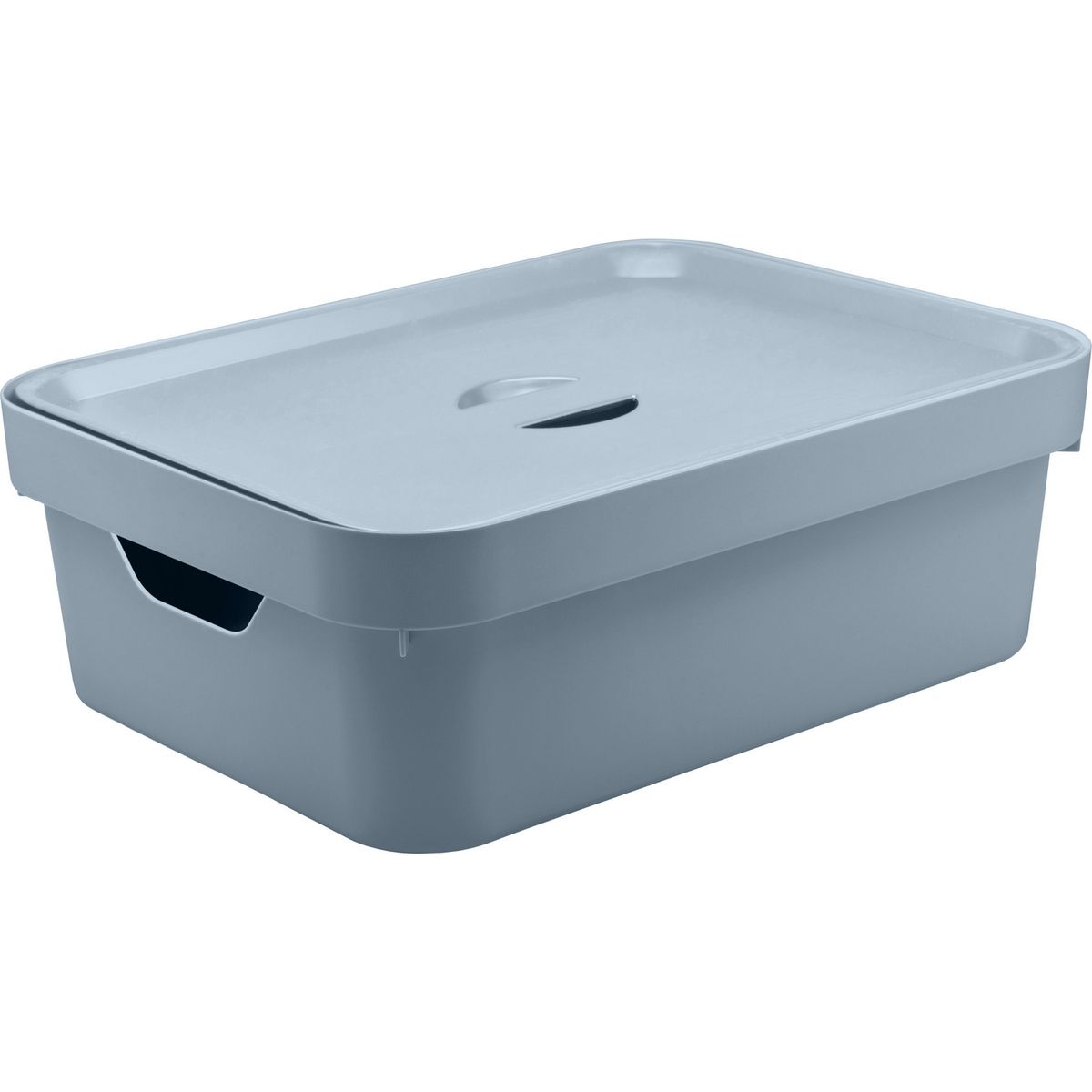 OU - Caja Cube M con tapa celeste