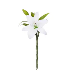SOHOGAR - Flor Artificial Lilium 38 cm Blanco