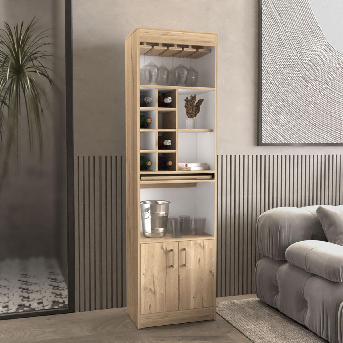 TUHOME - Bar 51.2x180.6x Duna/blanco