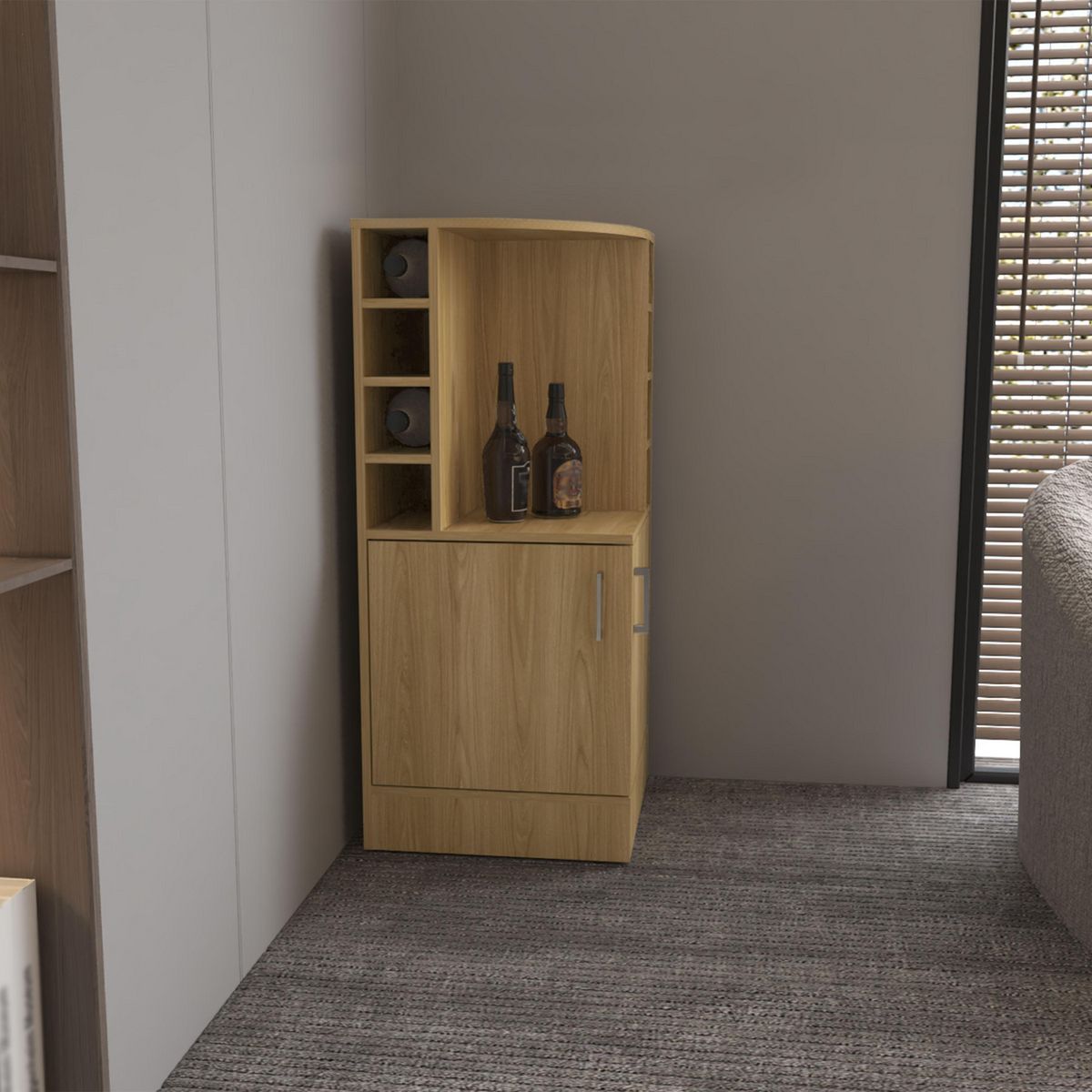 TUHOME - Bar Jakes Fresno 46.9x46.9x108.2 cm