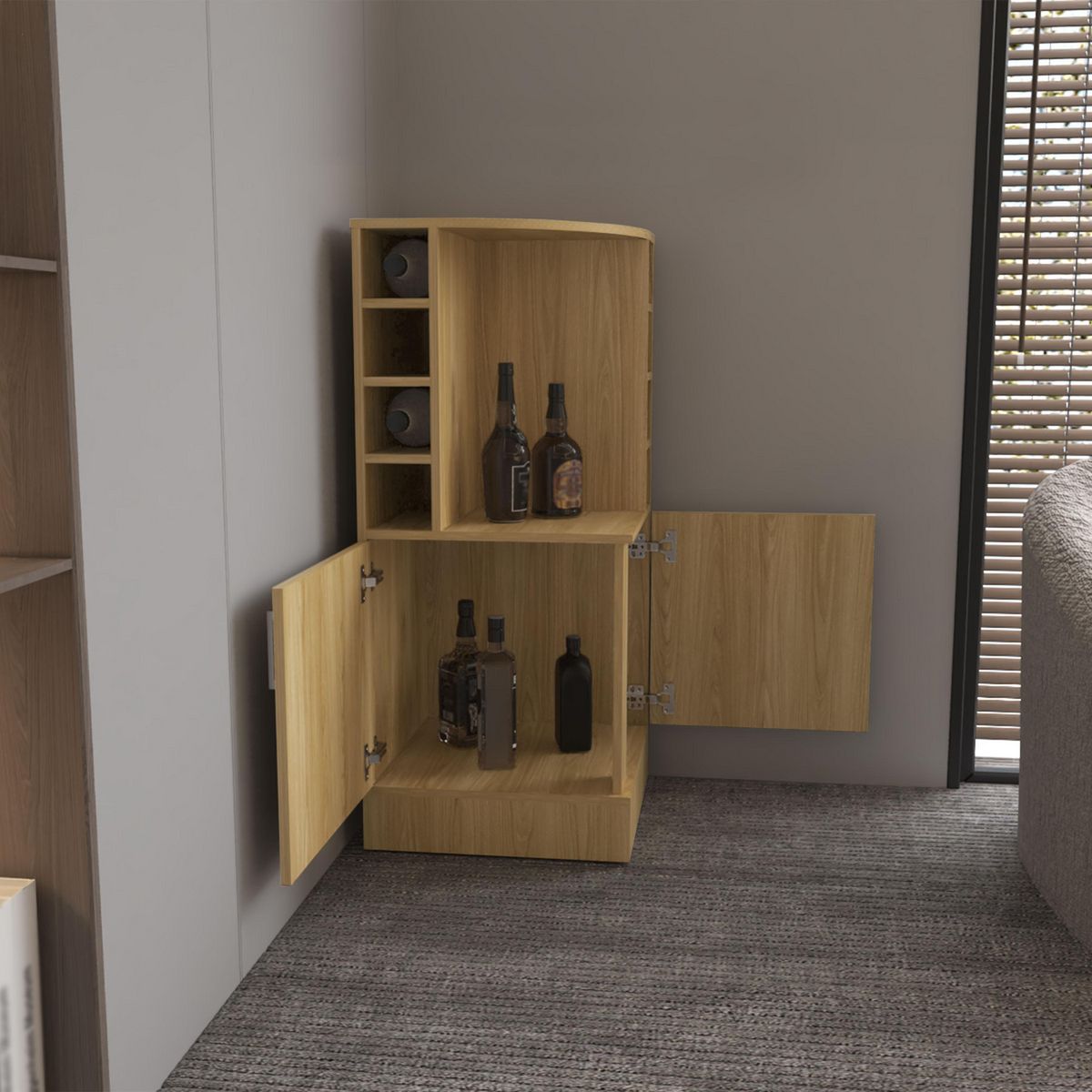 TUHOME - Bar Jakes Fresno 46.9x46.9x108.2 cm