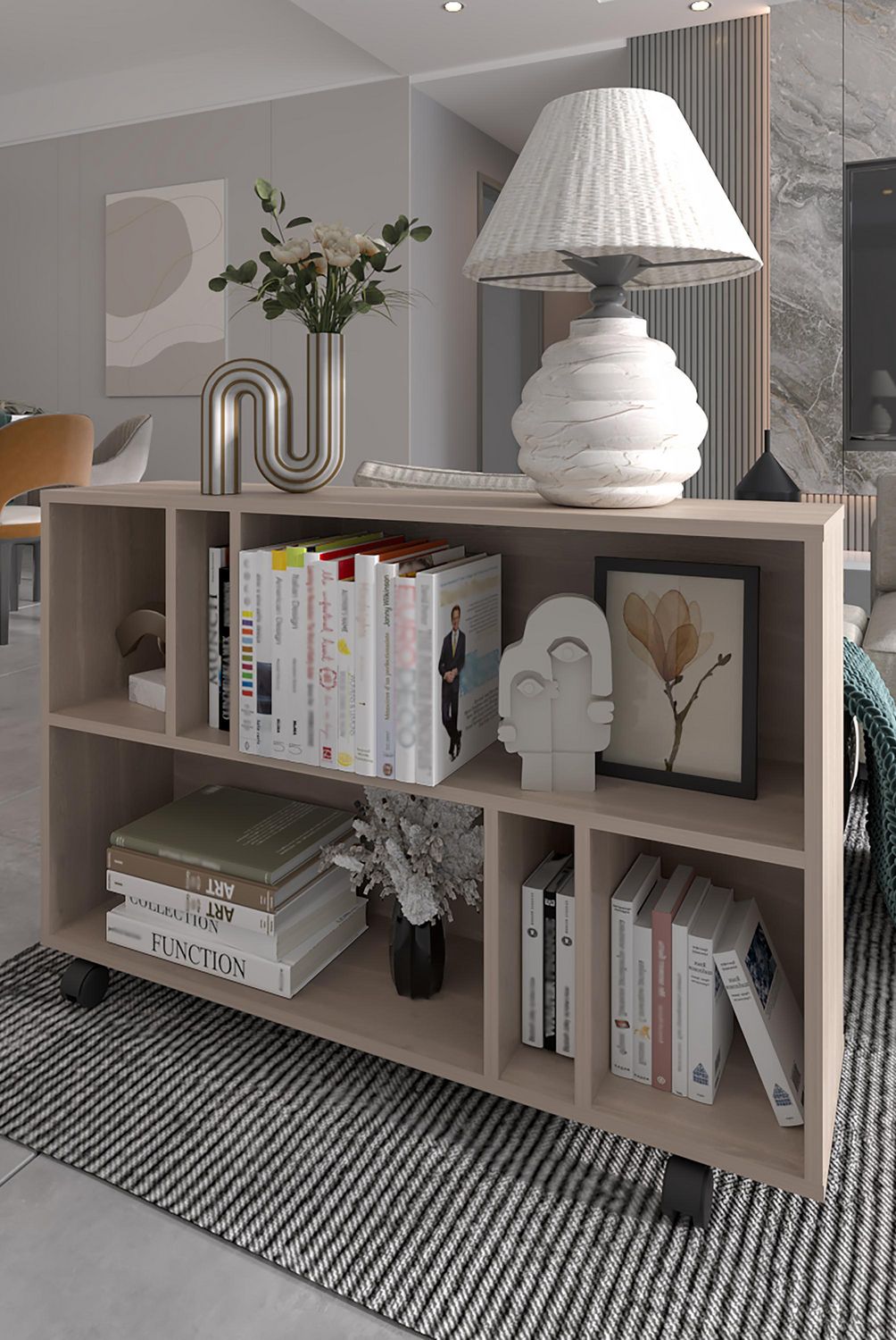 TUHOME - Mesa lateral Joge Bardolino 95x23.8x64.4 cm