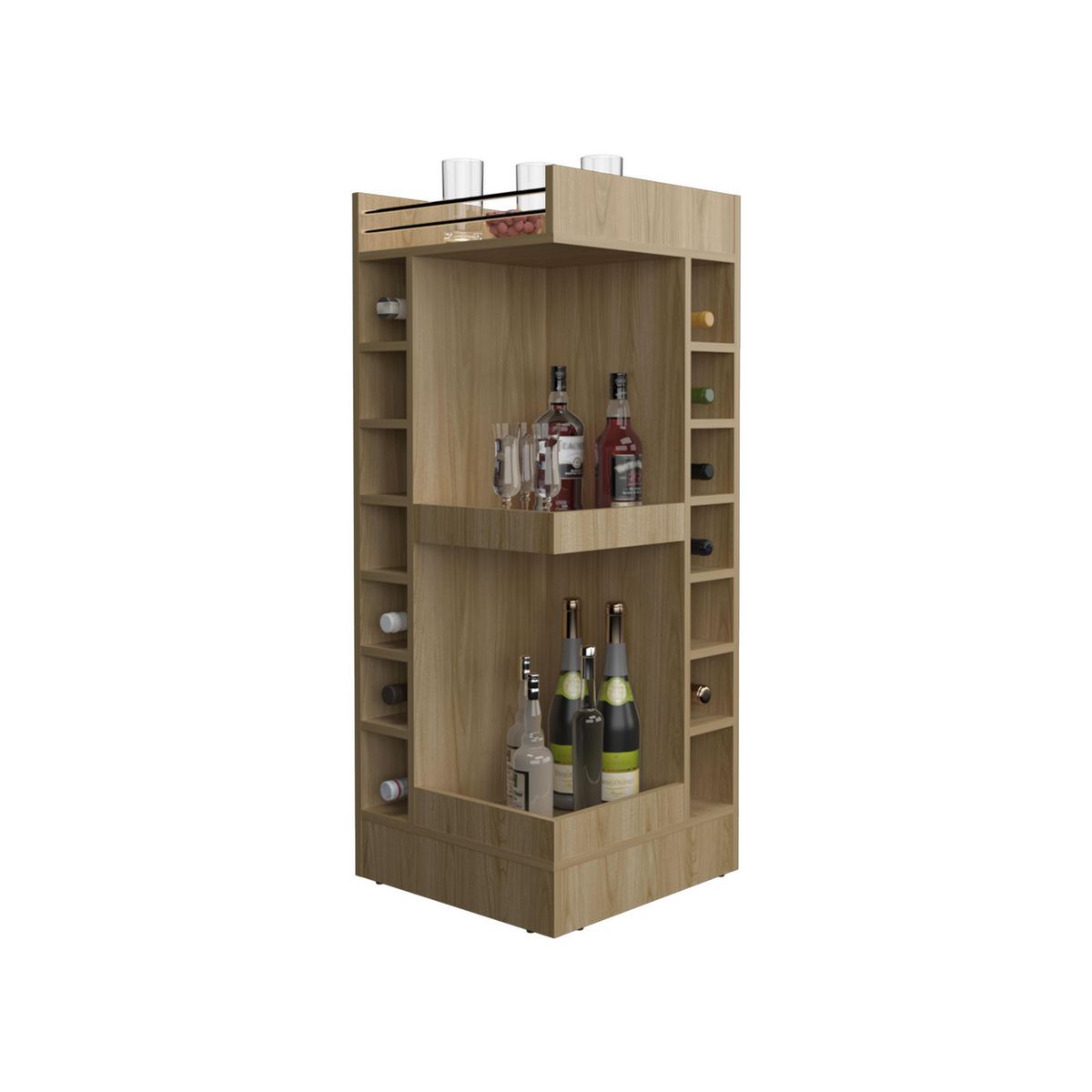 TUHOME - Bar Lyman Fresno 46.6x46.5x116.6 cm