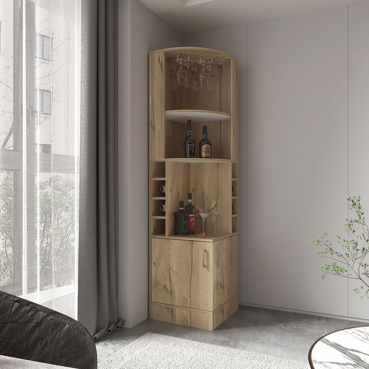 TUHOME - Bar 46.9x180.6x Duna/blanco