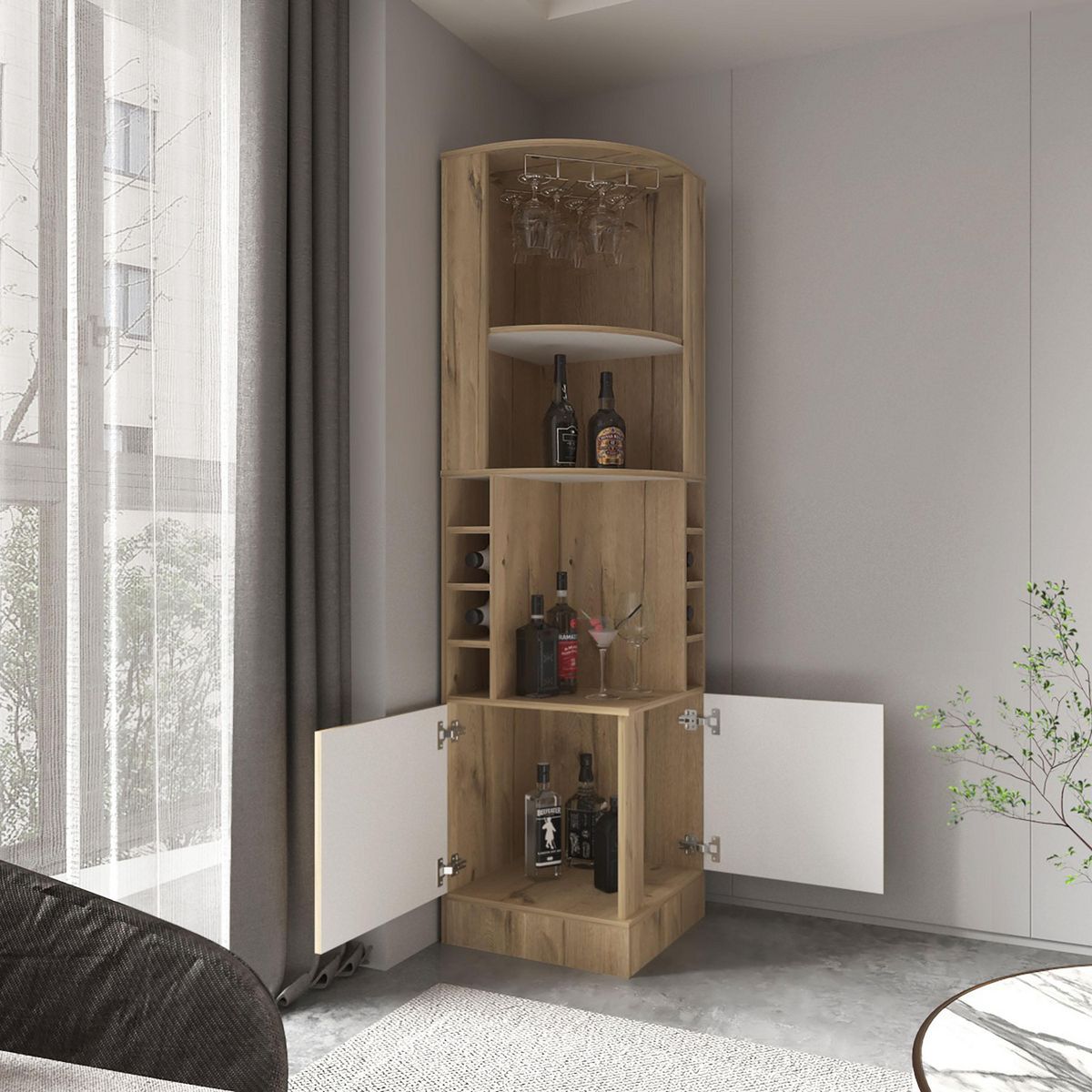 TUHOME - Bar 46.9x180.6x Duna/blanco