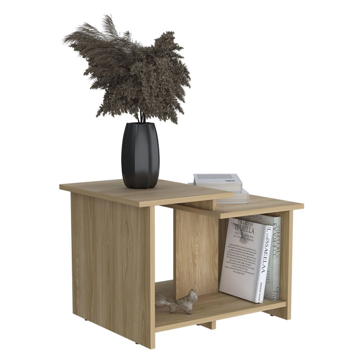 TUHOME - Mesa de centro Wema Wengue 60x45x42.2 cm