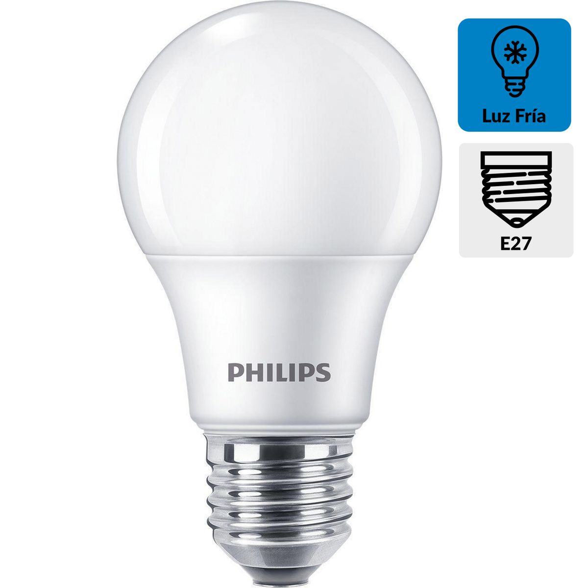 PHILIPS - Ampolleta Led Ecohome 10.5 W E27 900 lm Luz Fría