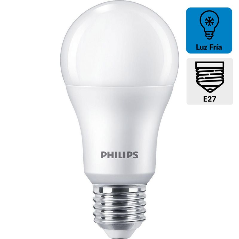 PHILIPS - Ampolleta Led Ecohome 15 W E27 1360 lm Luz Fría