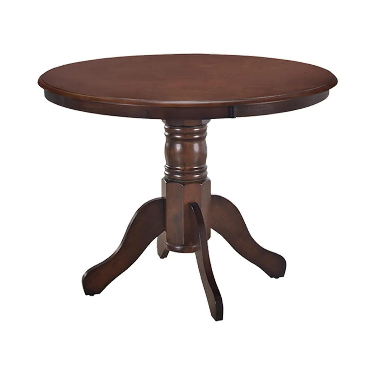 JUST HOME COLLECTION - Juego de comedor Phuket 4 Sillas Mesa Redonda 103x76x103 cm Café