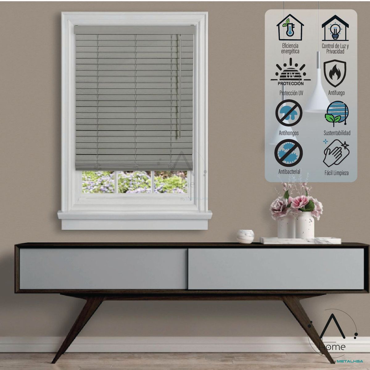 GENERICO - Persiana Recogida 150x165 cm Gris