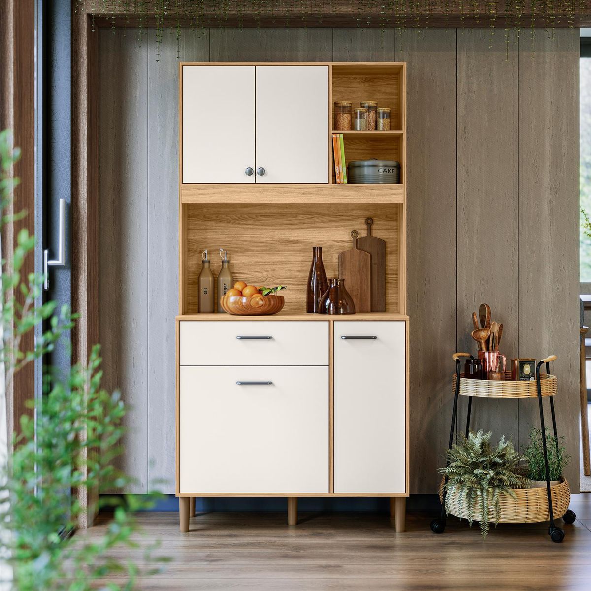 VEKKAHOME - Mueble Cocina Erva White 90 cm