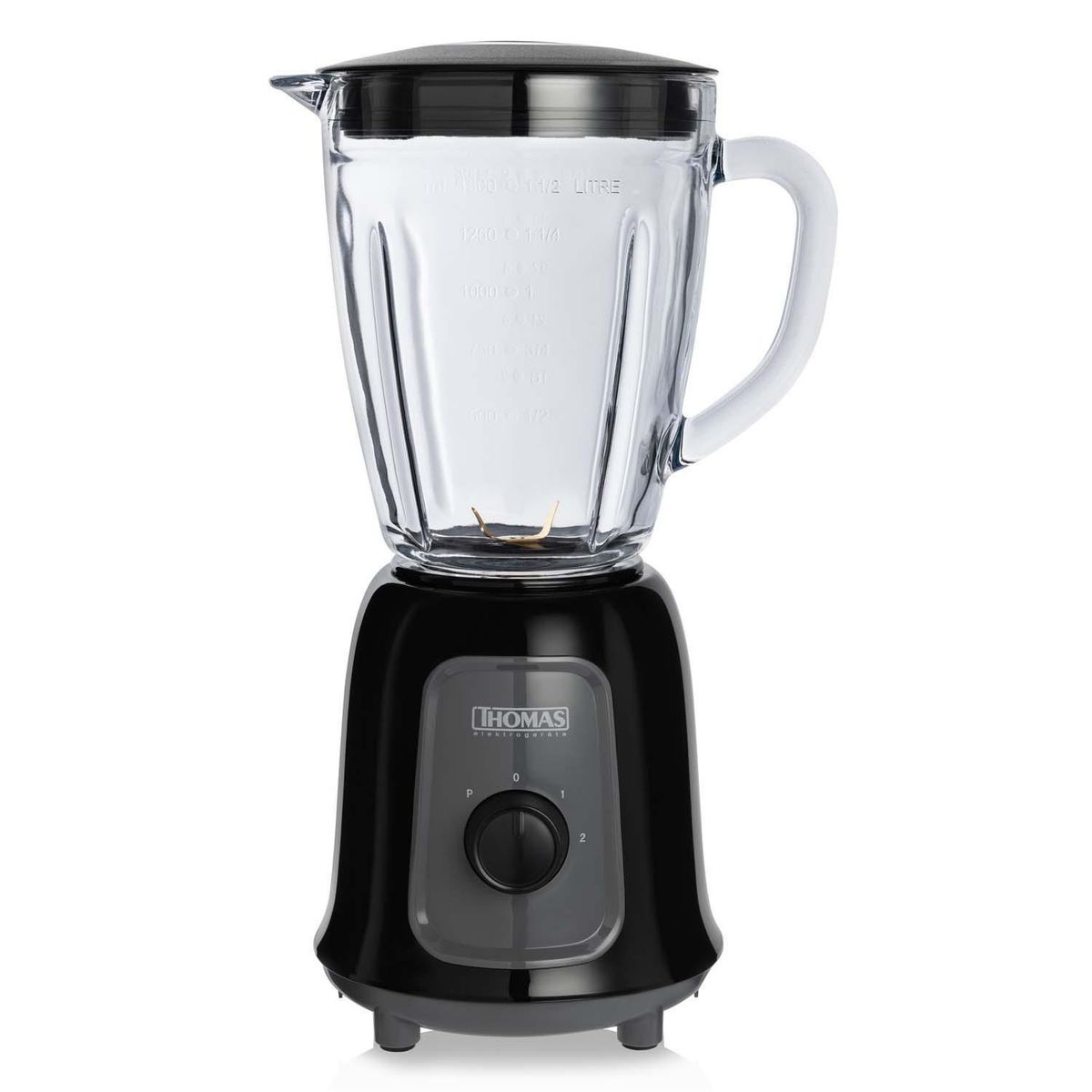 THOMAS - Licuadora 1.5 Litros Negro/Gris TH-330V