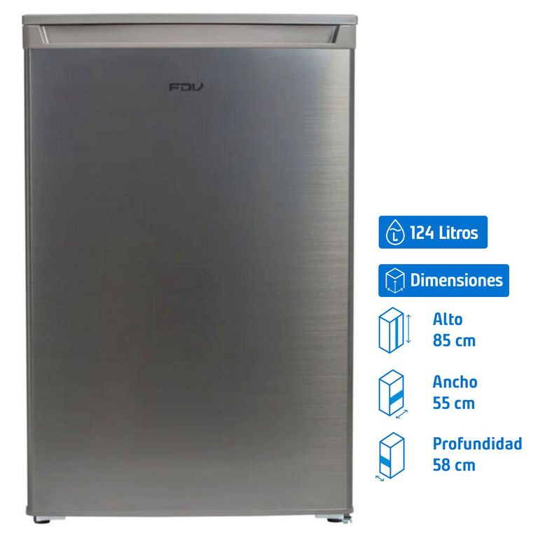 Refrigerador 124 Litros Inox 15295