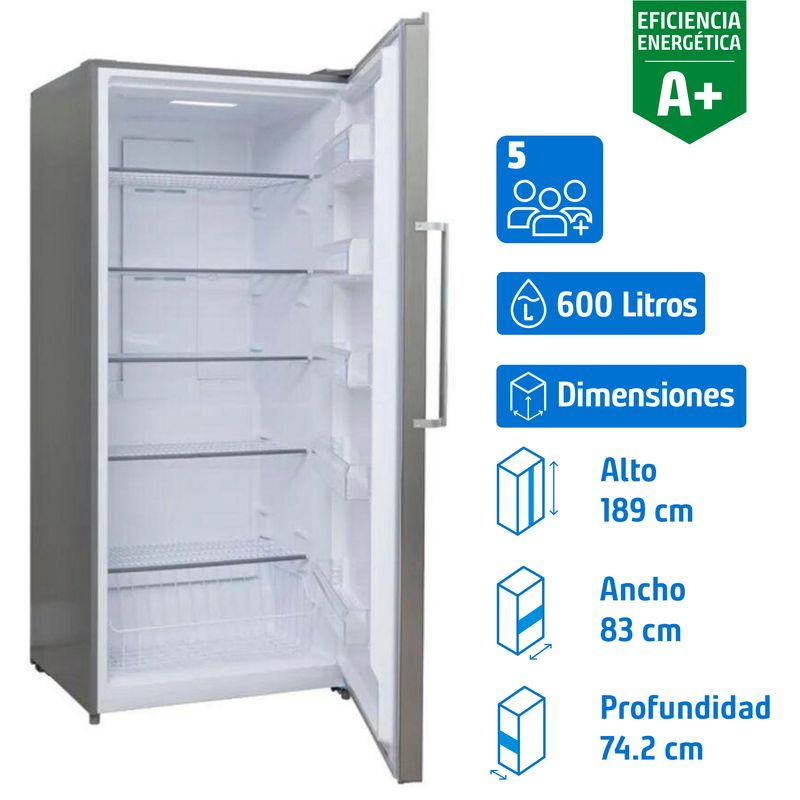 FDV - Refrigerador Convencional No Frost 600 Litros Gris 15372