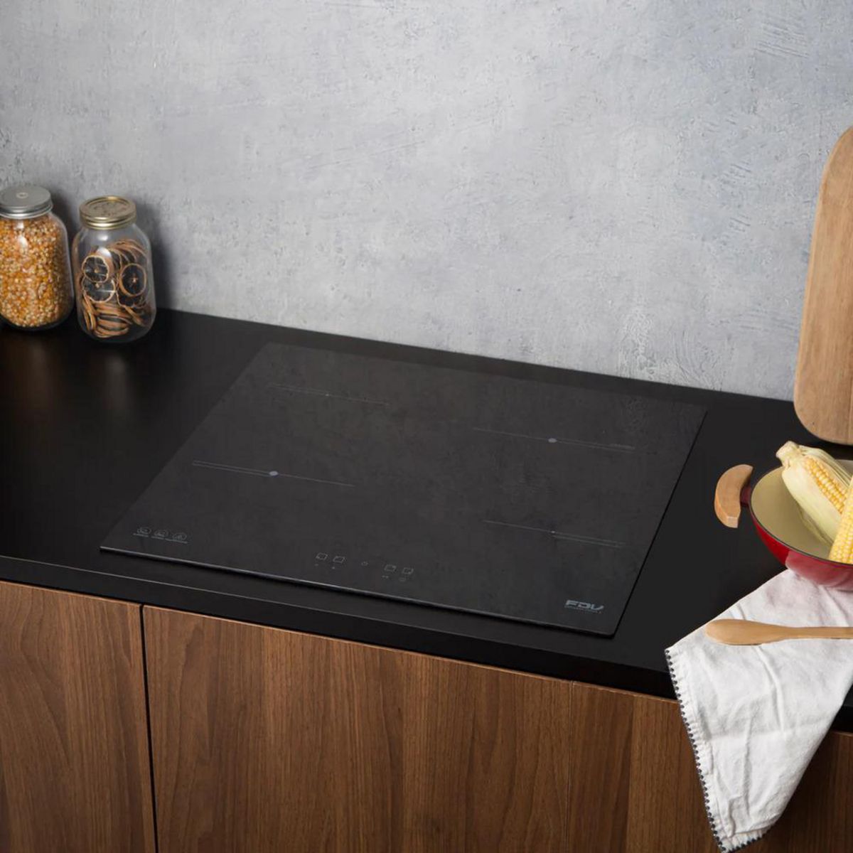 FDV - Encimera Vitrocerámica 4 Platos Negro 14413