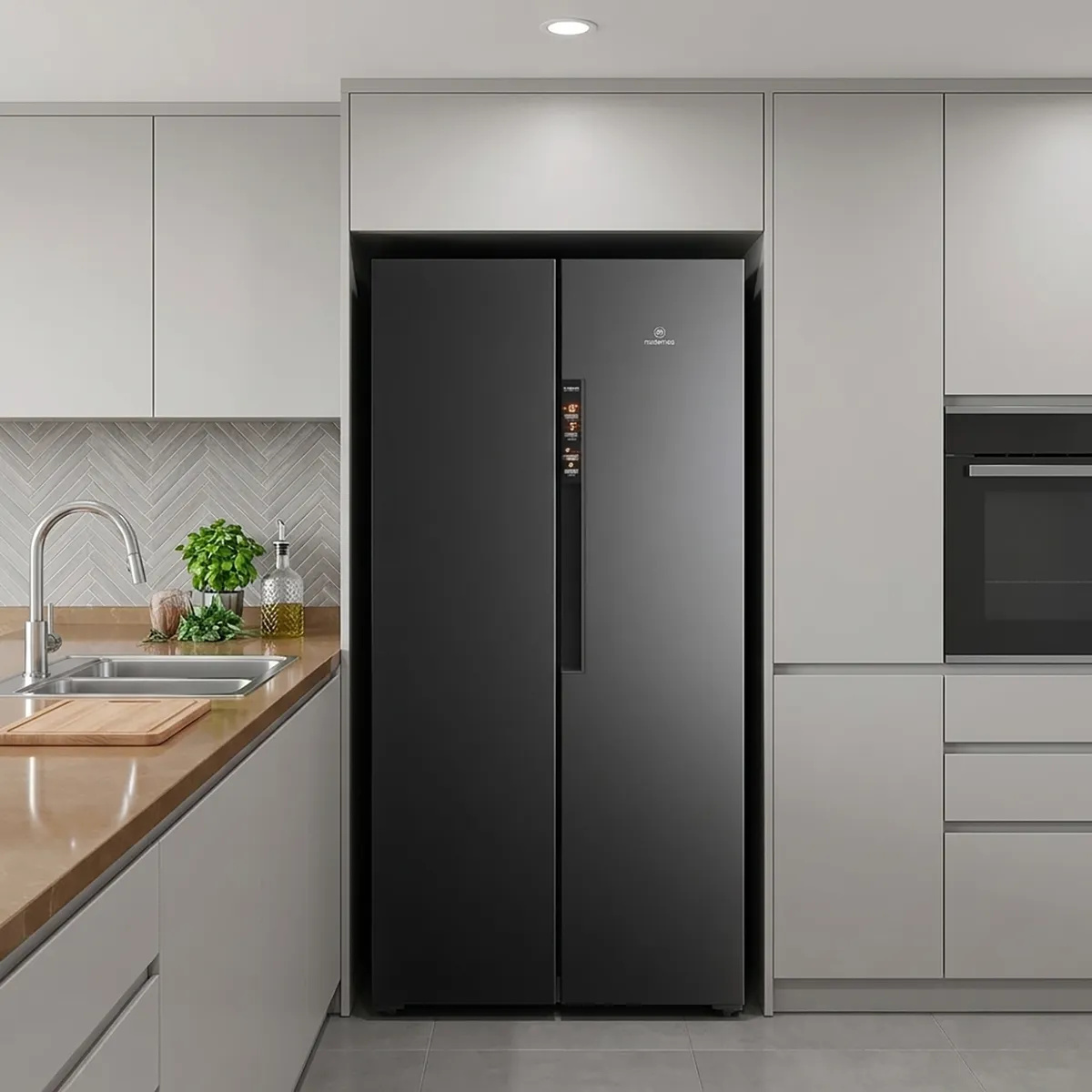 MADEMSA - Refrigerador Side by Side No Frost 430 Litros Negro MAS430B