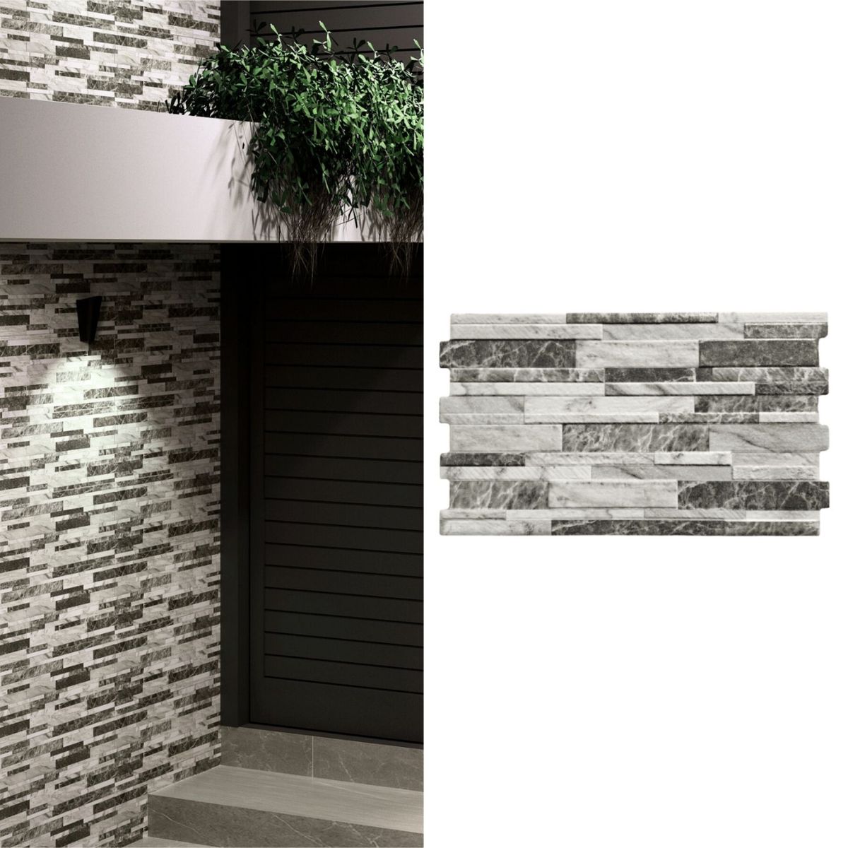 CRISTOFOLETTI - Cerámica 32x54 cm Rock Variado 1.38 m2