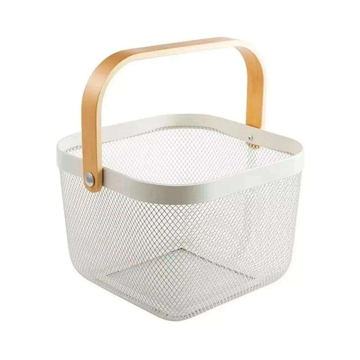 IMPORTADORA USA - Canasto 26x26x30 cm 20.3 l Blanco