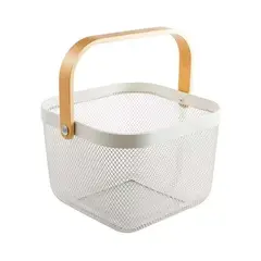 IMPORTADORA USA - Canasto 26x26x30 cm Blanco