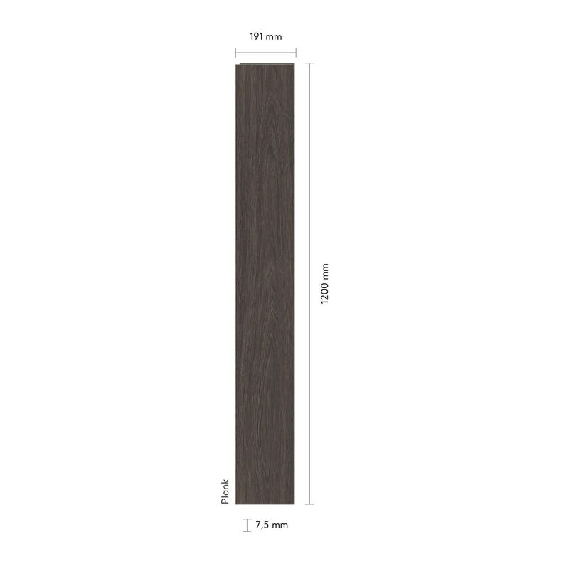 AGT - Piso Fotolaminado 7.5 mm 19.1x120 cm Corvina Café 2.29 m2
