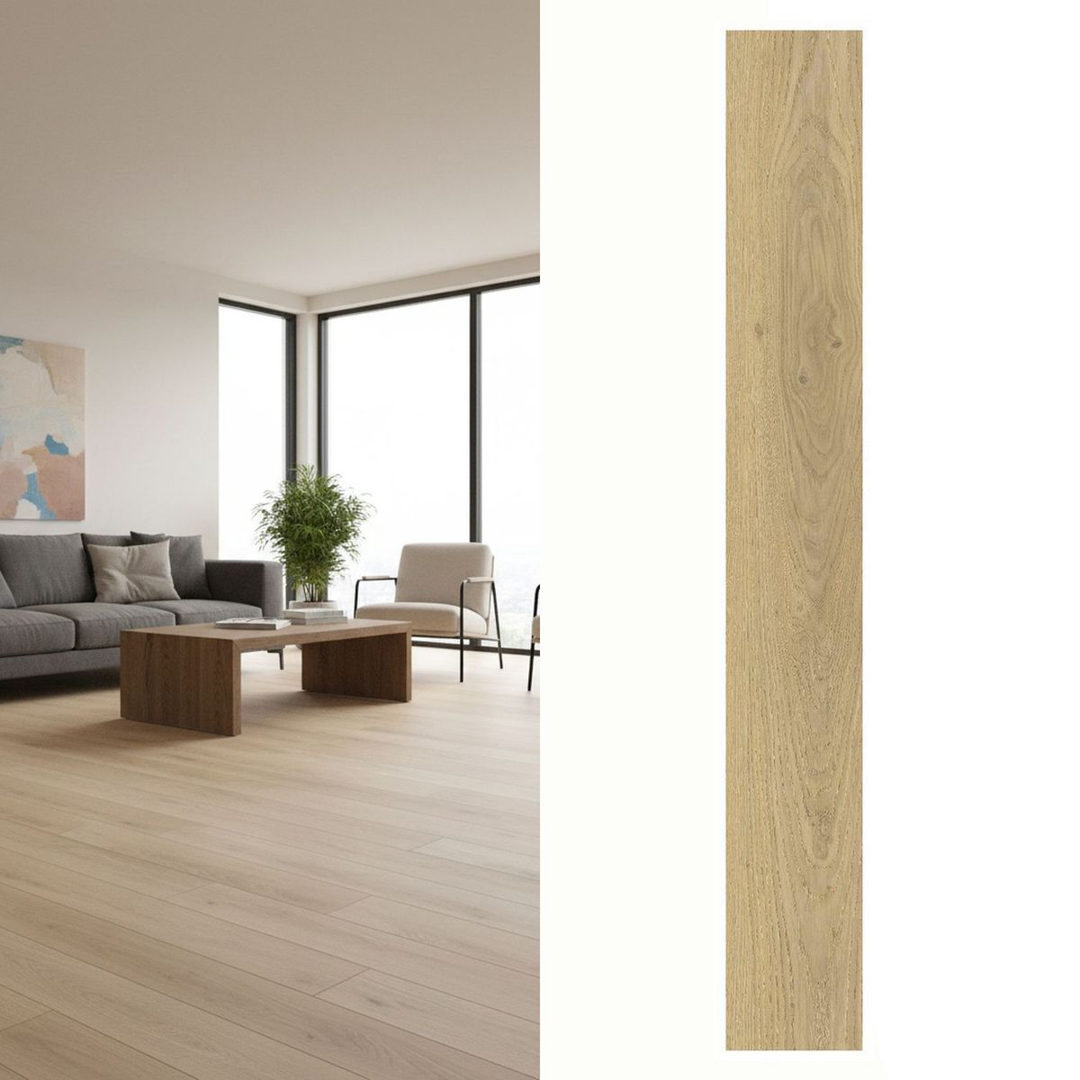 Piso Laminado 7.5 mm Corvina Beige 2.29 m2, marca AGT - Foto Principal