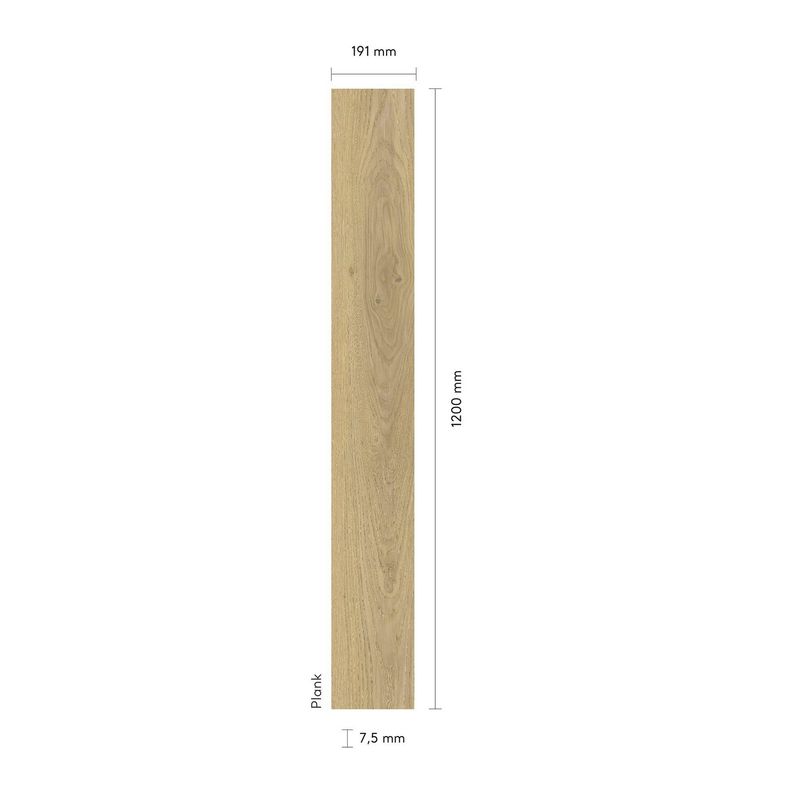 AGT - Piso Fotolaminado 7.5 mm 19.1x120 cm Corvina Beige 2.29 m2
