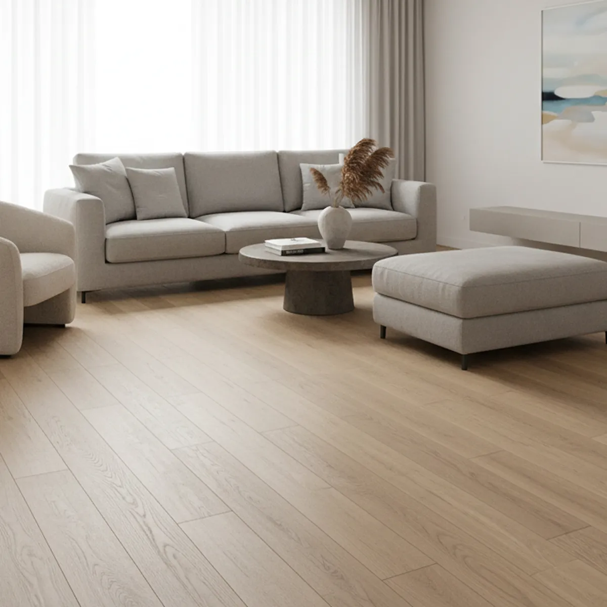 Piso Laminado 7.5 mm Corvina Beige 2.29 m2, marca AGT - Foto 2