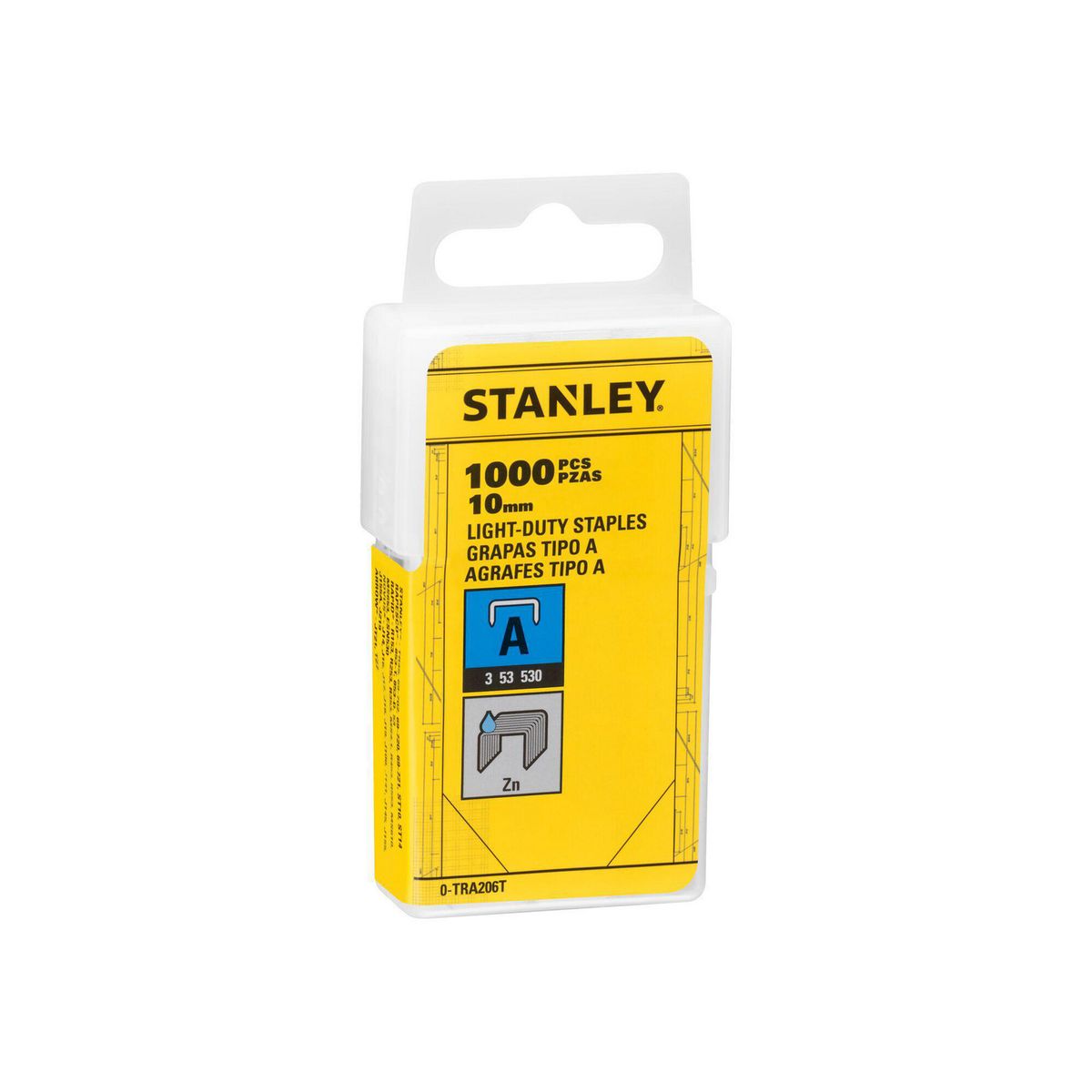STANLEY - Corchete trabajo liviano 3/8 1000u