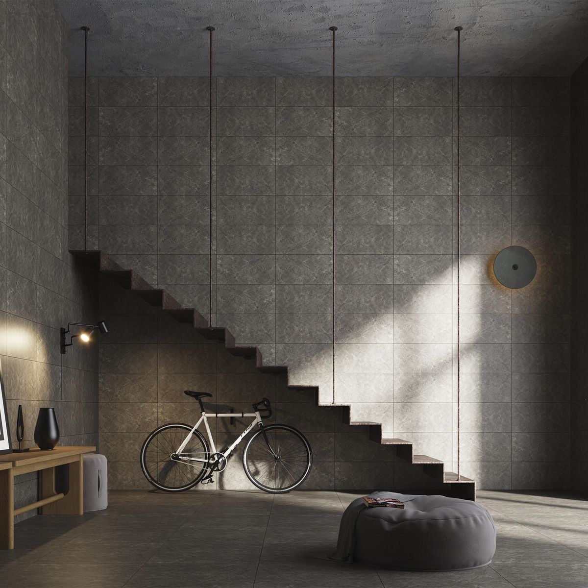 KLIPEN - Gres Porcelánico 60x120 cm Dallas Grafito 1.44 m2