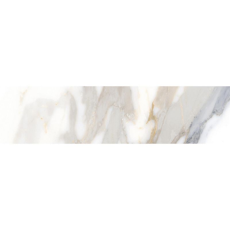KLIPEN - Porcelanato 15x60 cm Prestige Blanco / vestas Doradas 1.44 m2