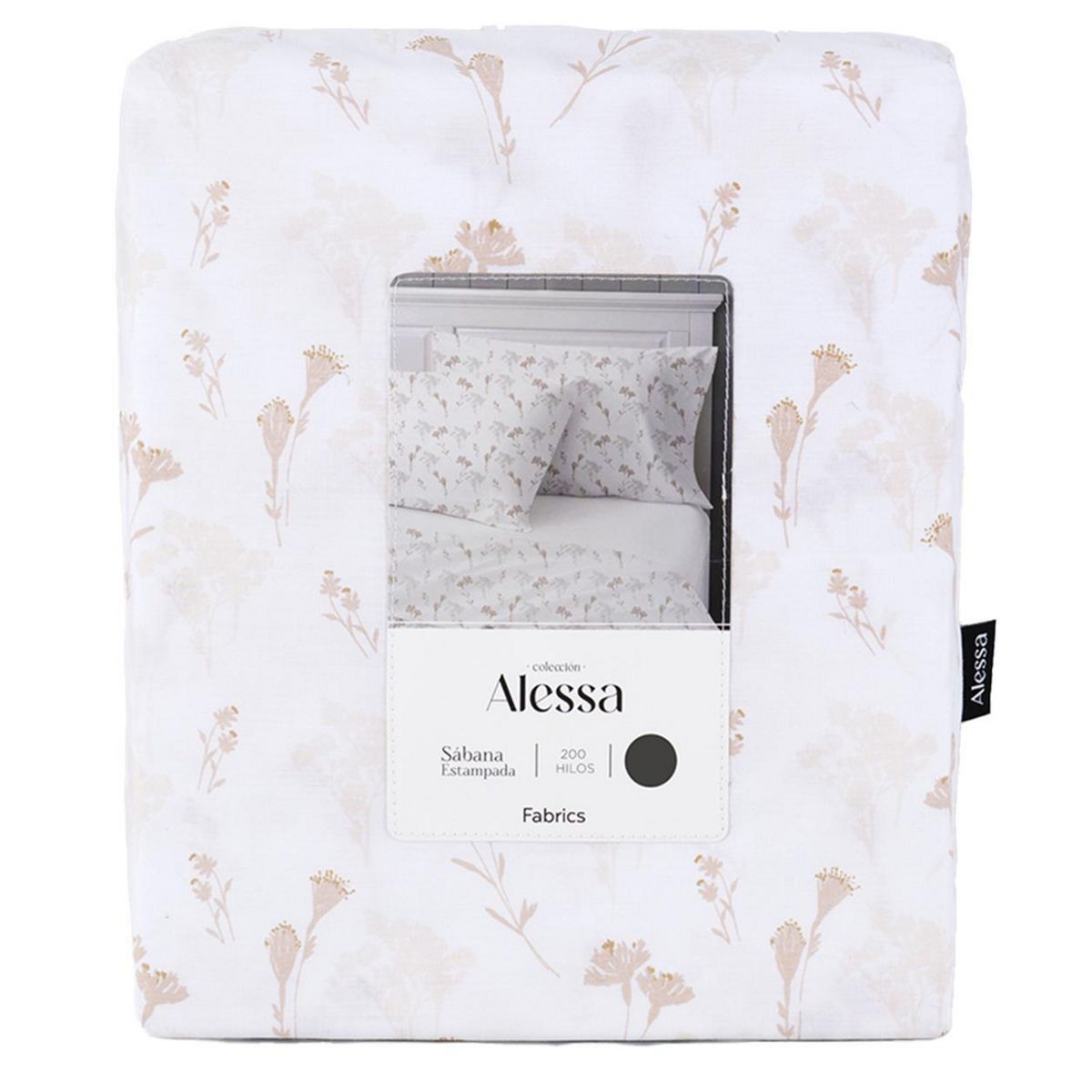 ALESSA - Sábana Florenc Super king 200 Hilos Blanco