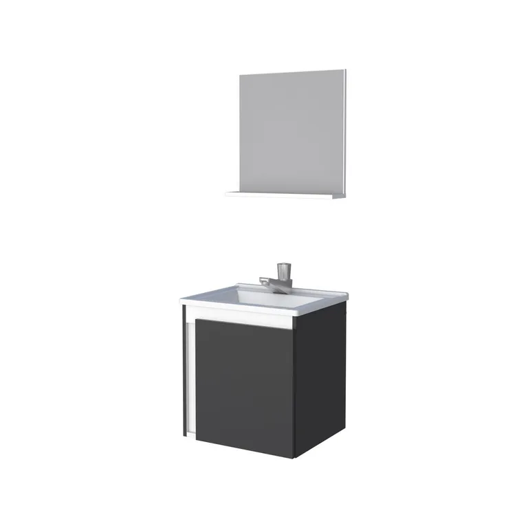 Vanitorio Aereo Onix Negro 37x42x32 cm