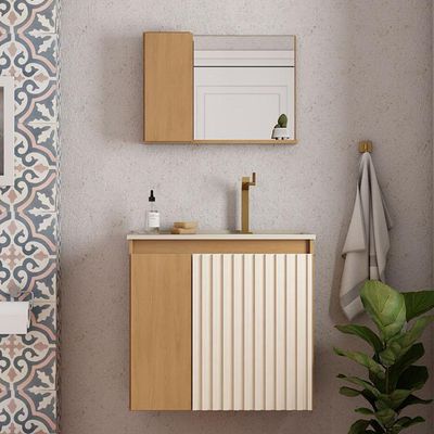 Imagen 2 del producto Vanitorio Aereo Camomila Café 60x56x36 cm