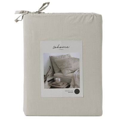 Imagen 2 del producto Sábana Lisa Poliéster Algodón 180 Hilos