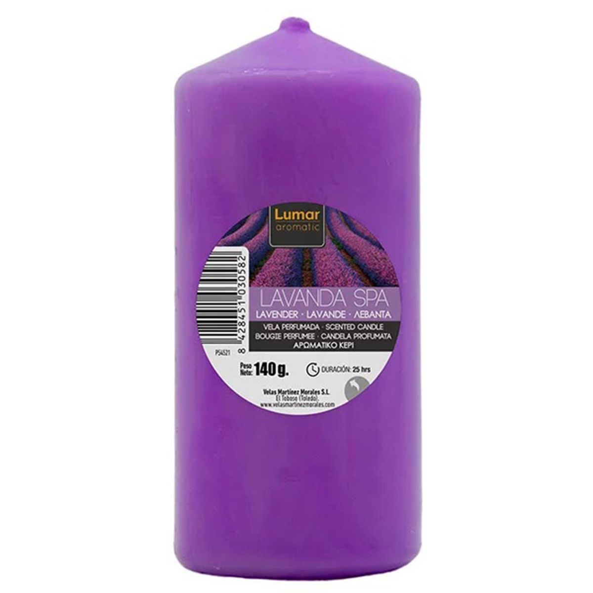 LUMAR - Vela Taco 11x5 cm Aroma Lavanda