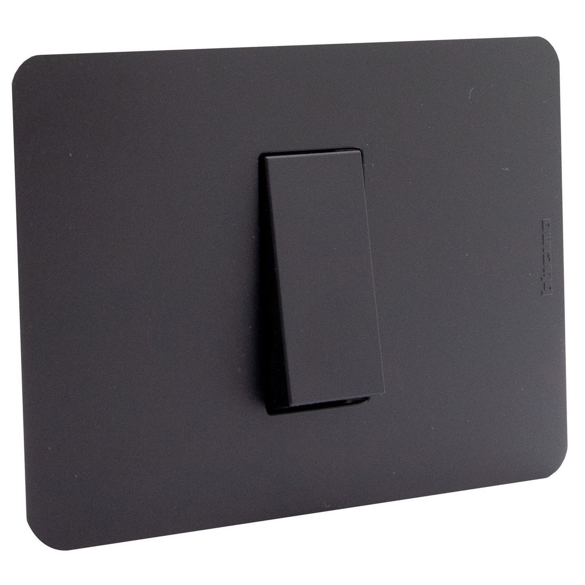 BTICINO - Interruptor simple 9/12 black Matix Go armado