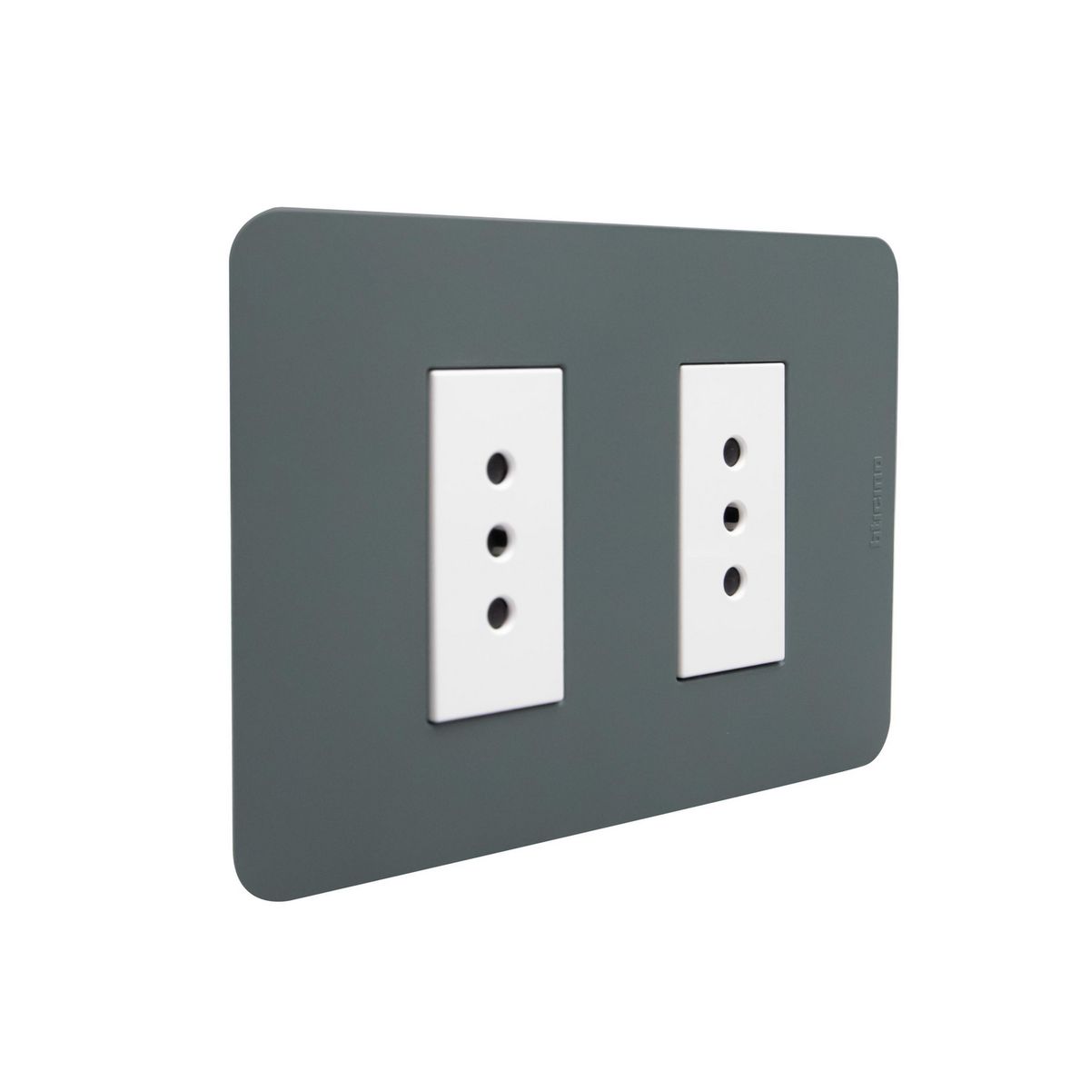 BTICINO - Tomacorriente doble 10a agave