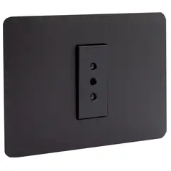 BTICINO - Tomacorriente simple 10a black