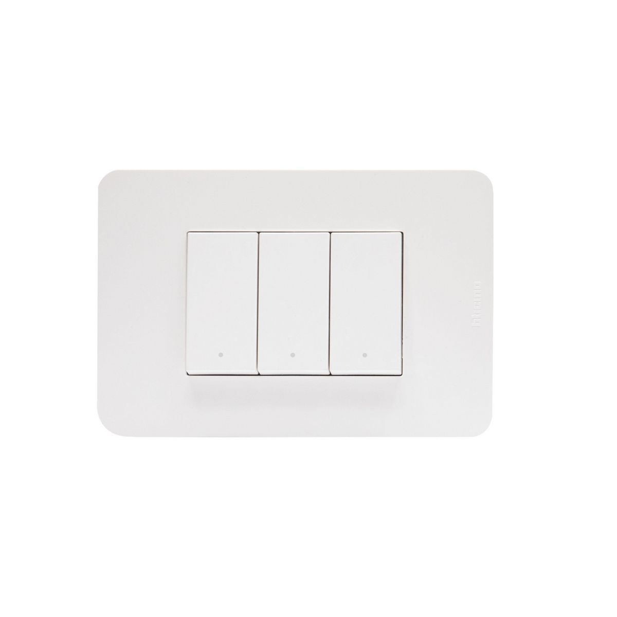 BTICINO - Interruptor triple 9/32 blanco Matix Go armado