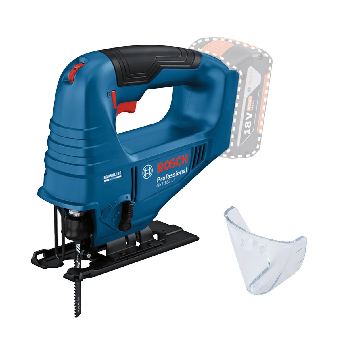 BOSCH - Sierra caladora inalámbrica Bosch GST 183-LI sin batería ni cargador