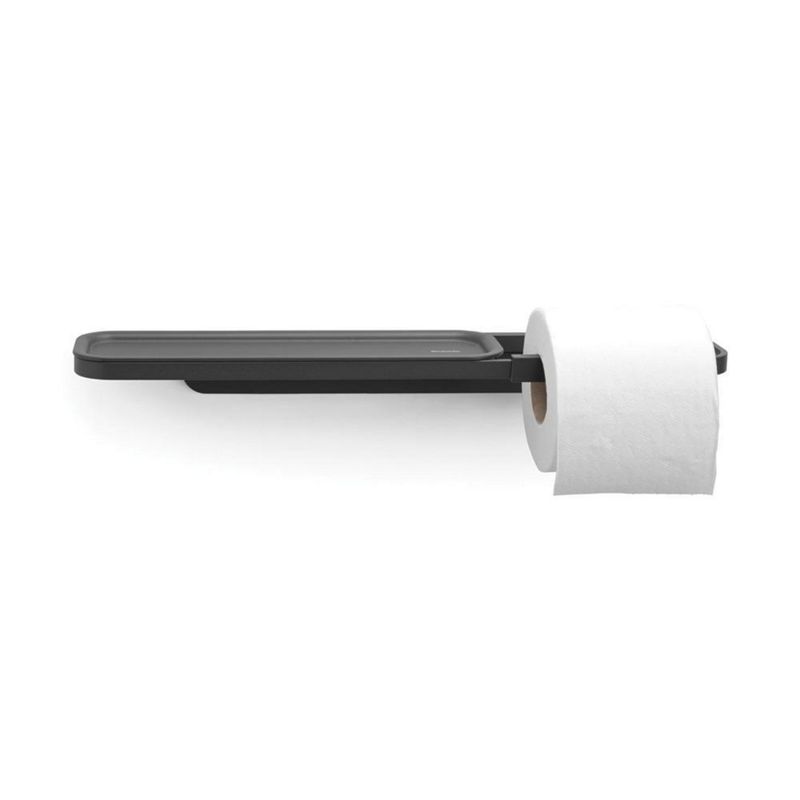 BRABANTIA - Porta rollos con estante Mineral Infinite Grey