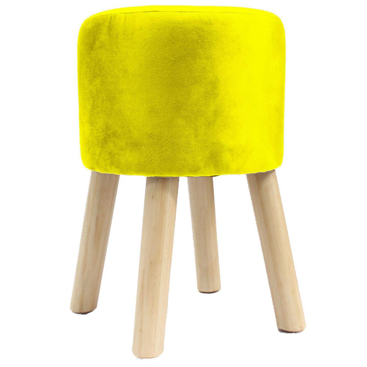 BARRA DESIGN - Pouf felpa amarillo