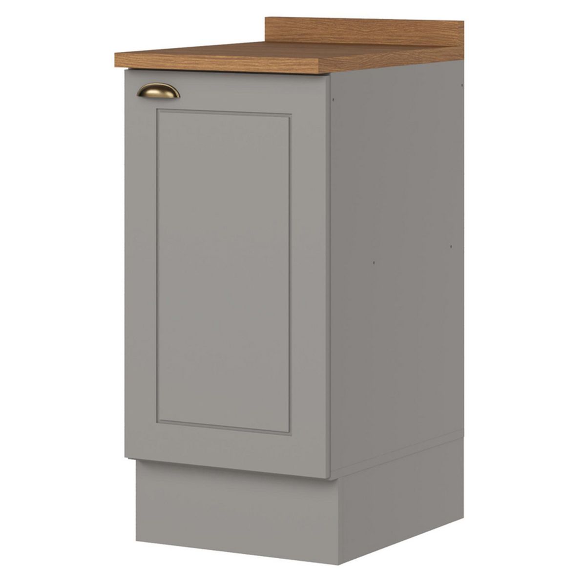 HOME MOBILI - Mueble Base Gris Americana 2 Puertas 40 cm